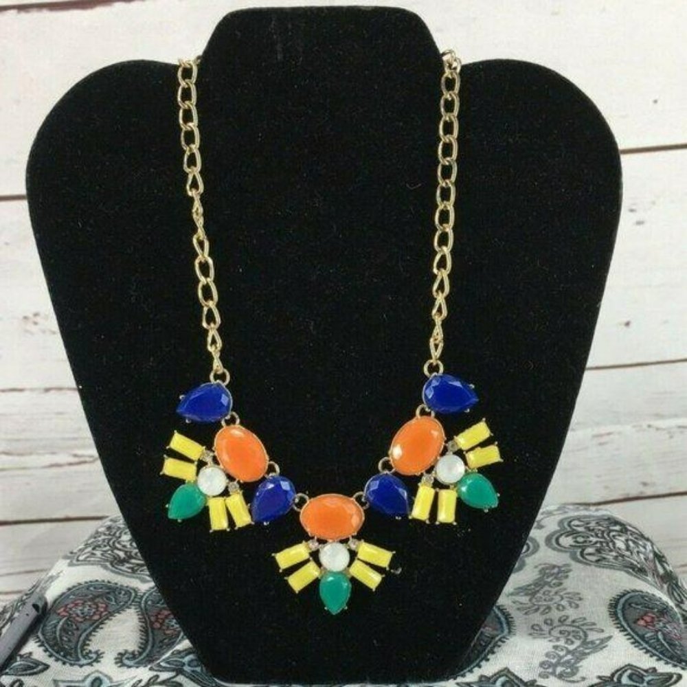 Ladies‎ Elegant Floral Diamante Big Necklace Bridal